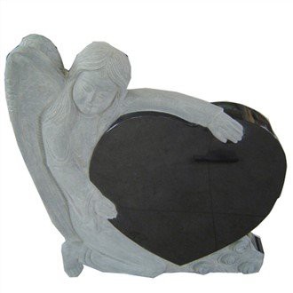 Pierres tombales verticales en granit noir